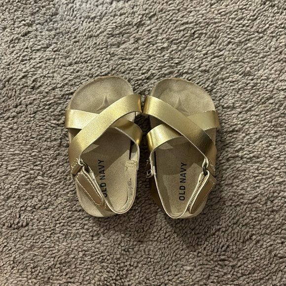 Old Navy Gold Sandals - Picture 1 of 4